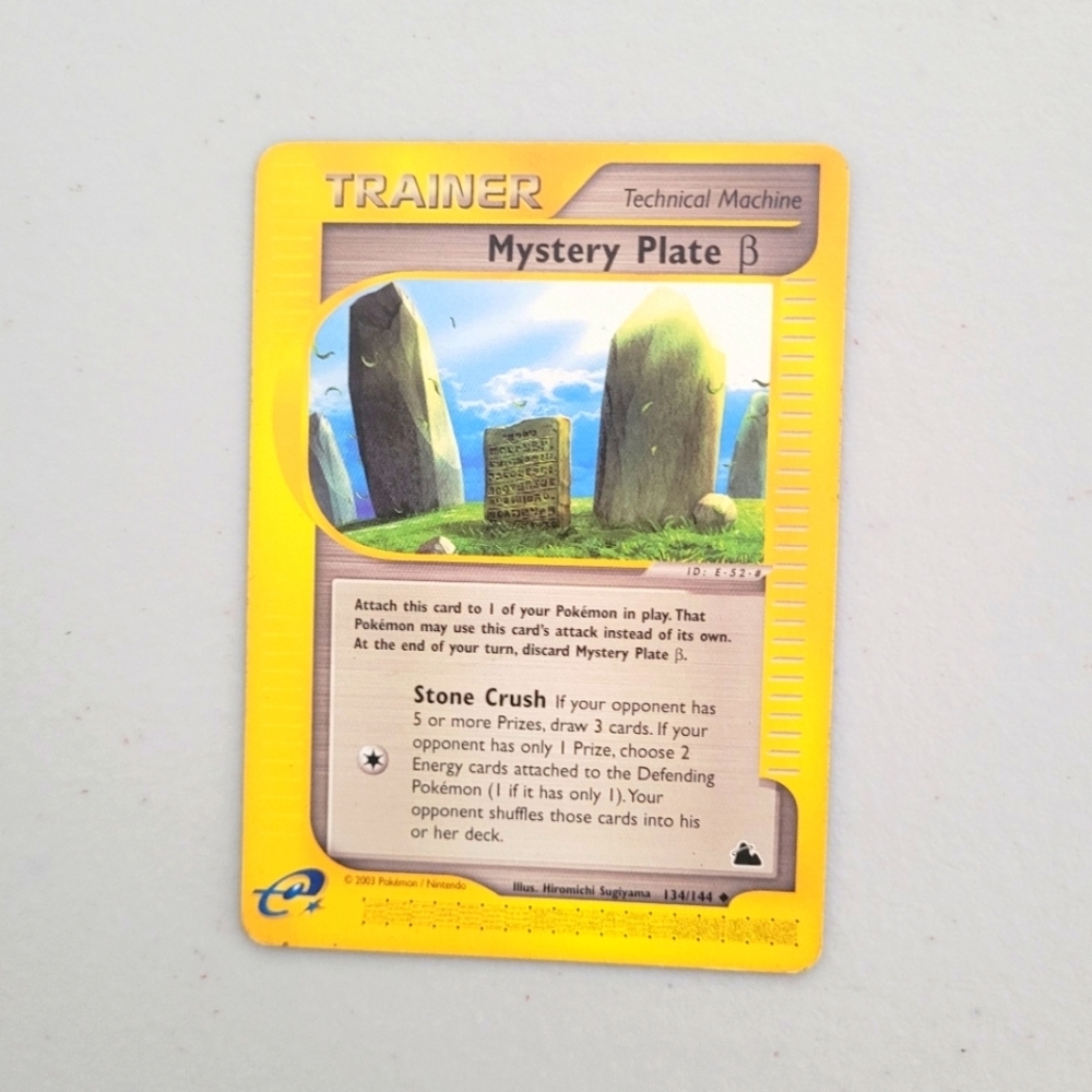Classic Skyridge Mystery Plate B 134/144 Uncommon Trainer Card Technical Machine